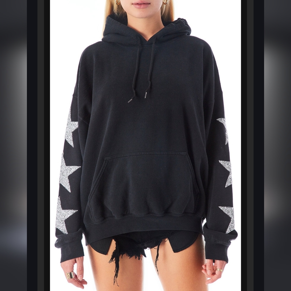 Carmar Oversized Star Patch Distressed Hoodie - S… - image 2